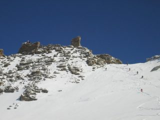 Pendio finale prima della cresta