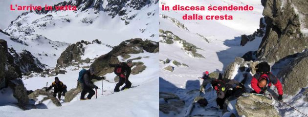 Salita al Monte Rotondo in Corsica per il canale nord