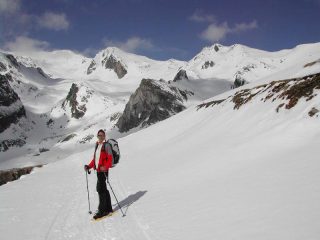 Discesa dopo il paravalanghe