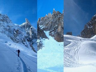 Salita del Ghiacciaio des Periades - Imbocco della Breche - Discesa ghiacciaio  Mallet