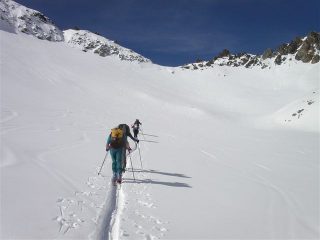 salendo verso il colletto....