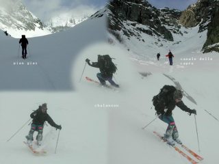 punta chalanson, versante SO