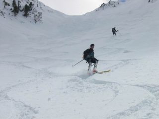 discesa prudentemente in fila che è pericoloso!!!!!