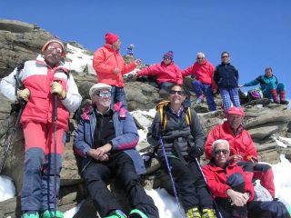 foto di gruppo in punta