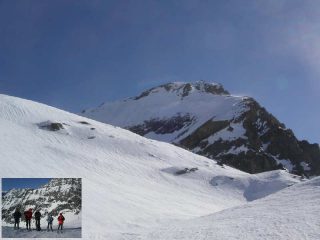 La parte alta della Ciamarella...