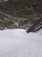 il canale che scende sul pian della mussa