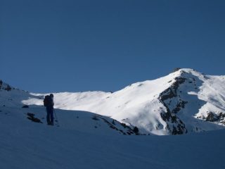 la vetta e la parte superiore dell'itinerario