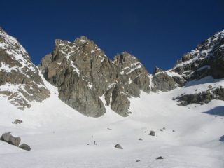 La parte superiore dell'itinerario ai piedi del celebre canale