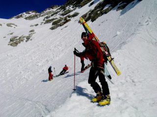 uscendo dal canale la punta