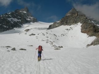 il ghiacciaio dopo il colletto
