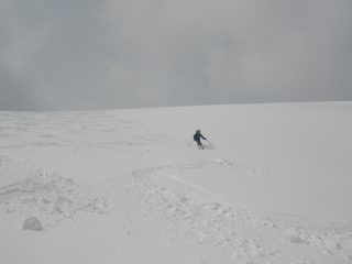 bella discesa sul ghiacciaio
