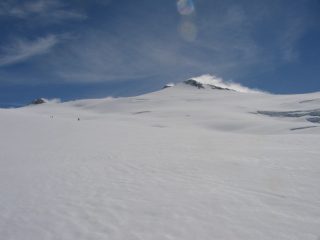 la parte alta e finale dell'itinerario