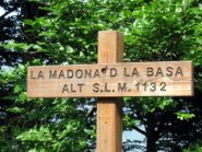 il cartello all'arrivo