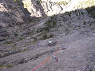 Sulle placche dei tiri alti.