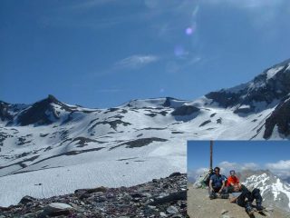 i pendii che prima di scollinare per la punta
