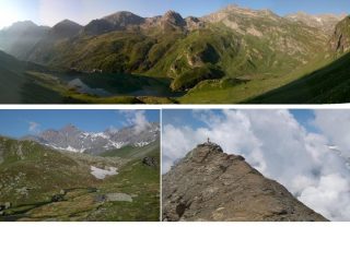 1-panoramica del lago 2-rocciamelone 3-la cima del sulè