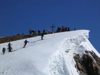 discesa dalla punta con cornice