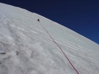 Salita sul pendio del triangolo est del Ciarforon