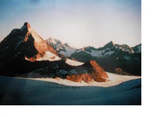 Il Cervino all'alba da Plateau Rosa'