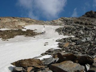 Ultimi nevai prima del tratto attrezzato