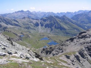 I laghi di Palasina visti dalla vetta