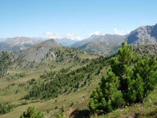 Il Monte Courbioun visto dalla Fournier