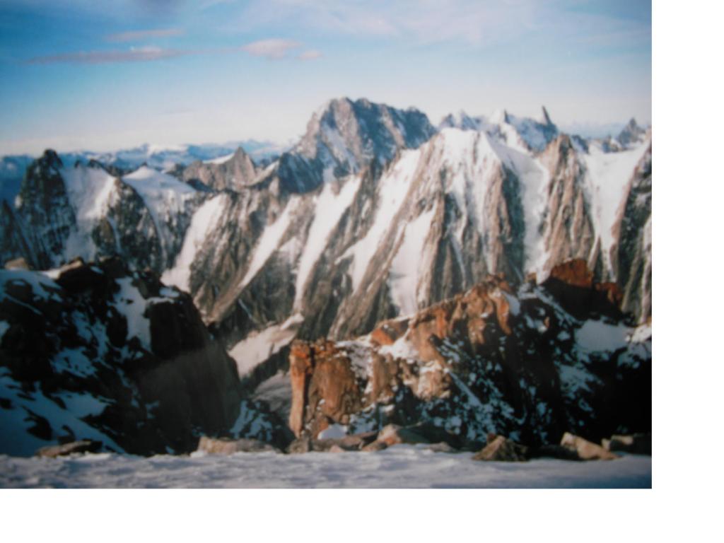 Le Grand Jorasses dalla vetta...