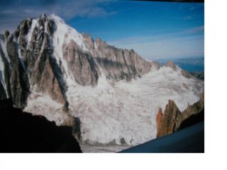 L'Aig. Verte dal Glacier du Milieu