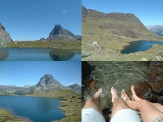 L'onnipresente Pic du Midi d'Osseau e dell'acquazzurracquachiara ...