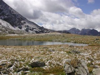 Uno dei laghi Boden il 15 Agosto in versione simil-inverno...
