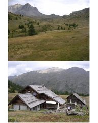 Refuge de Bufere e verdeggiante vallone che porta all'omonimo colle.