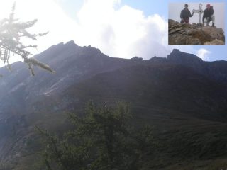 Cresta ovest e la vetta