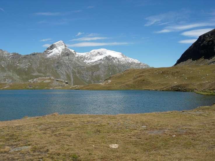Mont Delà e Mont Glacier dal Lago Miserin