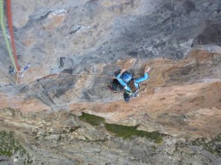 Rosanna Morandini sul tiro di 7b.