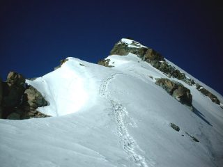 In vista della fascia rocciosa