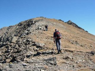 La dorsale erbosa dopo la Tsaplana