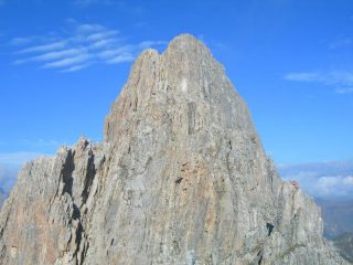 La parte alta della cresta