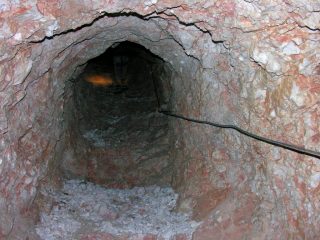 il tratto superiore della galleria (1-10-2005)