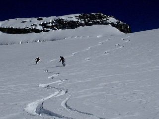 enzo e federico poco sotto la cima