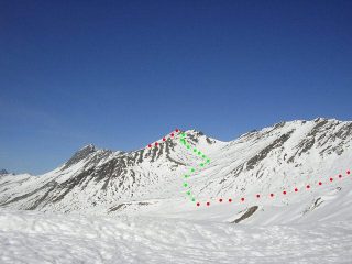 parte dell'itinerario sul versante francese