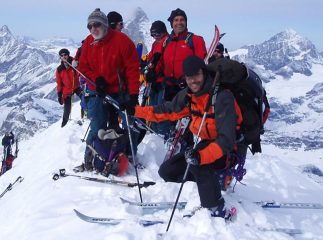 Il Gruppo Focolaccia in vetta