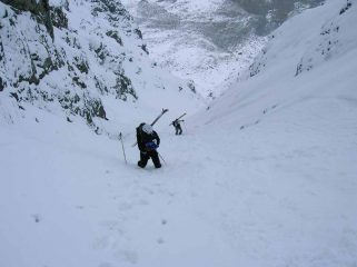In salita negli ultimi 100m di canale
