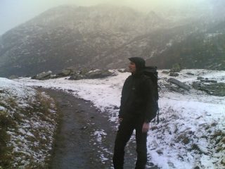 il sottoscritto nei pressi del rifugio