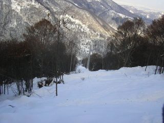la prima parte sotto i pali della seggiovia