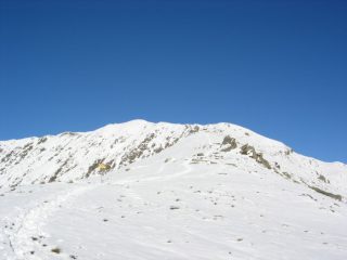 la parte superiore dell'itinerario