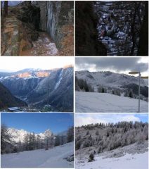 Buisson in visione...aerea, Monte Charvaz e colle Chamois