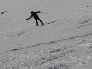 il nostro bergfhurer ci impara la virata!!!