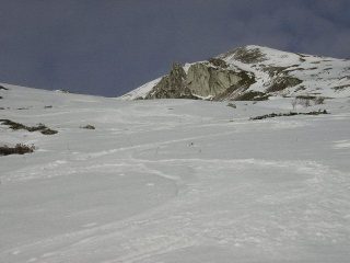 la neve in alto e m.Borel