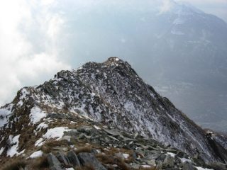 una parte del percorso superiore fotografato dalla vetta