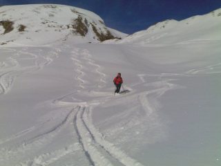 la prima parte della discesa